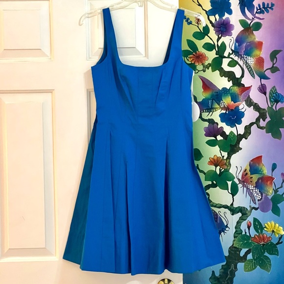 NWT Staud Wells Mini Dress Island Blue - Picture 10 of 16